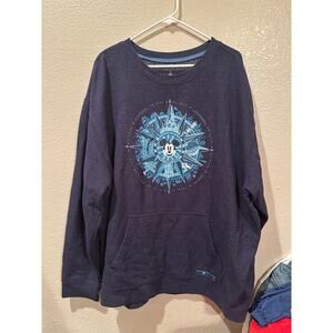 NWOT Disney Parks World Blue Discover Magic Sweatshirt Compass Mickey Mouse XXXL